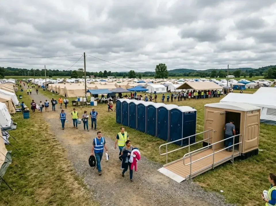 disaster-relief-camp-restrooms-010 — frequently asked questions, Dumpster & Portable Bathrooms Rental in Lake Station, IN